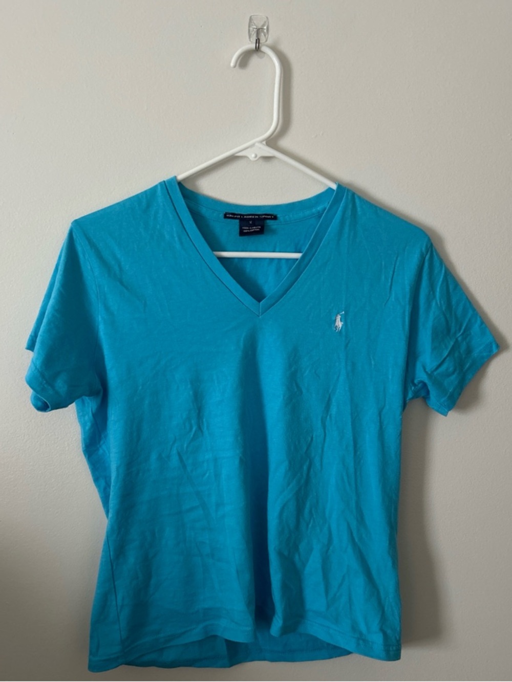 Ralph Lauren Sport V-Neck Tee - Turquoise
